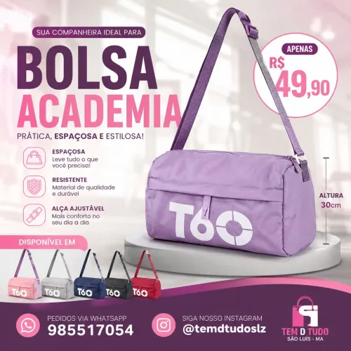 Bolsa para academia