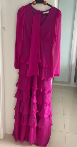 Vestido Averara Aurora Fúcsia