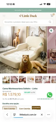 CAMA MONTESSORIANA LITTLE DUCK