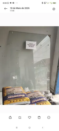 Tampo de mesa de vidro