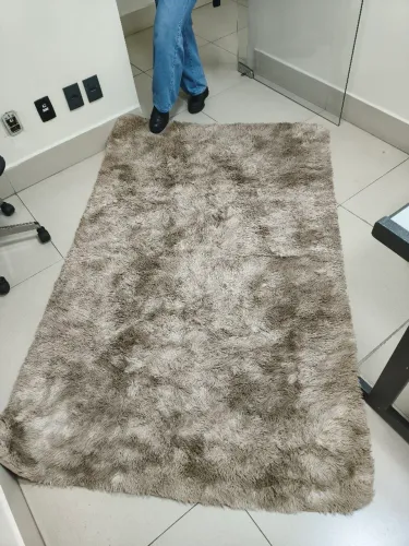Tapete felpudo bege perfeito 2X1,30