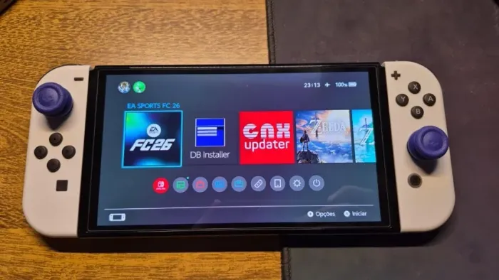 Nintendo Switch OLED Desbloqueado Completo + SD 256GB