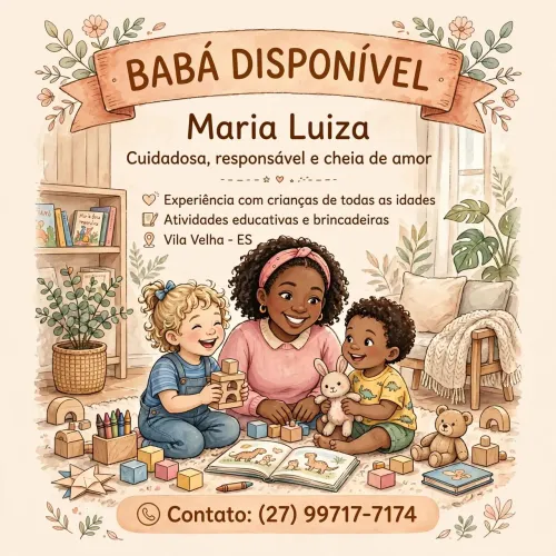 Cuido do seu pequeno com amor e responsabilidade 