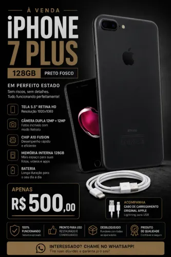 IPHONE 7PLUS (SEMI NOVO)
