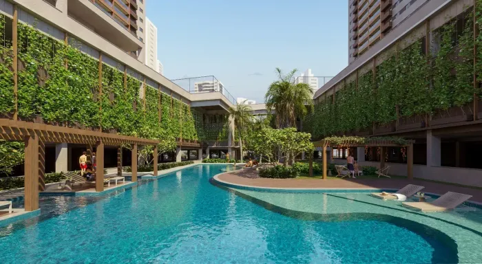 Edf. Belém Boulevard- Campo Grande / 73m² / 2 Quartos / Suíte / Lazer Completo