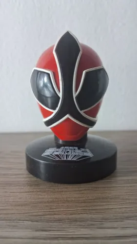 Capacete Ranger Vermelho Bandai - Power Rangers Samura 8cm