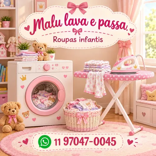 Lavo e passo roupas infantis