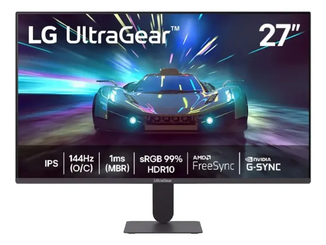 Monitor Gamer LG UltraGear 27" IPS 144Hz Full HD 1ms HDR10 NOVO