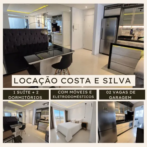 Apartamento para locação todo mobiliado com eletrodomésticos e com Tv