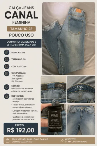 Calça Jeans CANAL
