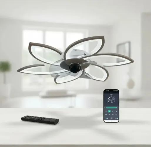 Ventilador de teto com luminária (leia o anúncio).