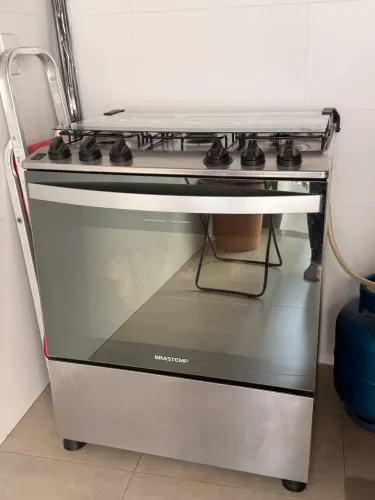 Fogão Brastemp Inox 5 Bocas Tripla Chama