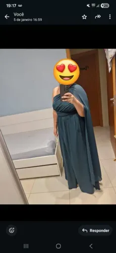 Vestido de festa verde