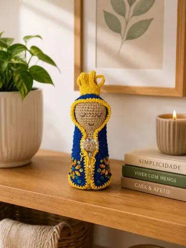 Nossa Senhora Aparecida em crochê 8x21