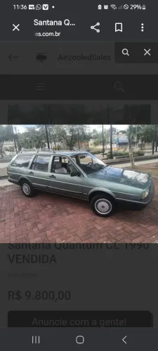 Volkswagen Quantum GLI / GL 1.8/ 2.0 (álcool) 1990