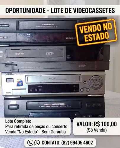 Lote de vídeo cassete