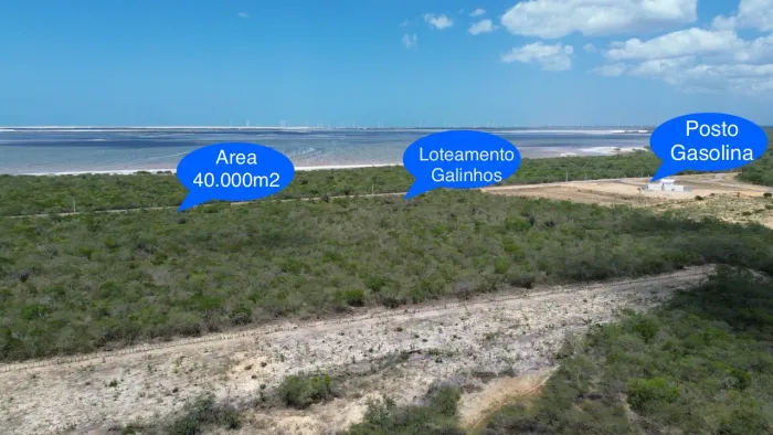 Oportunidade Area em Galinhos/RN 40.000m2 com escritura pública área urbana