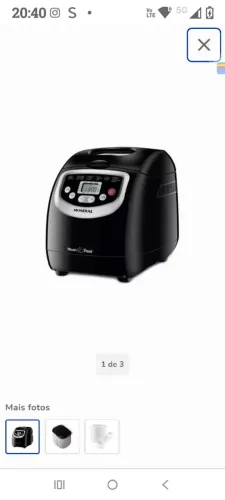Máquina de pão 127v nova