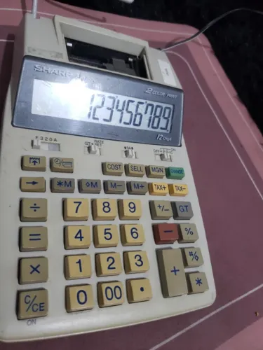 antica calculadora sharp el-1750v vintage