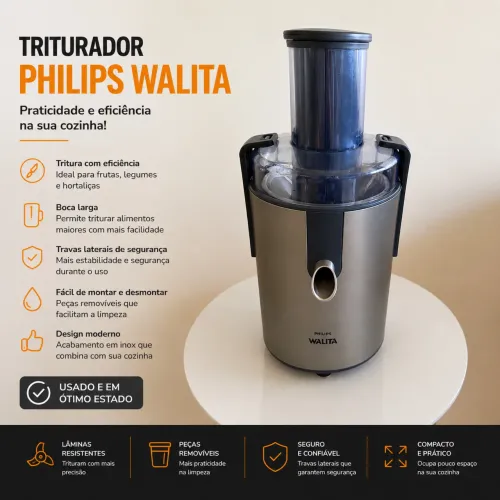 Juicer / Centrífuga de Frutas Philips Walita - Inox