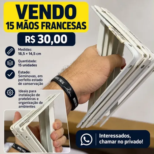 Mão francesa - 15 unidades
