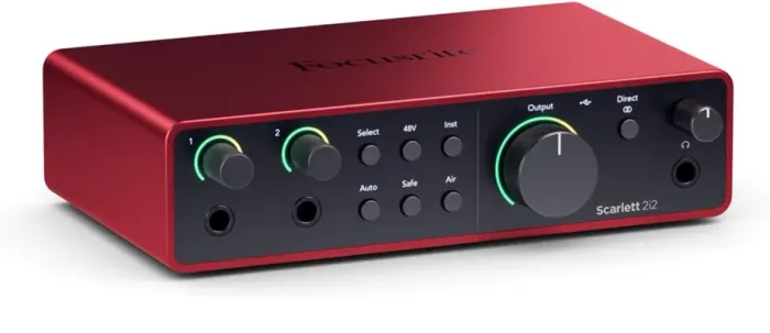 Interface de Audio Focusrite Scarlett 2i2 (4ª Geração) 4gen