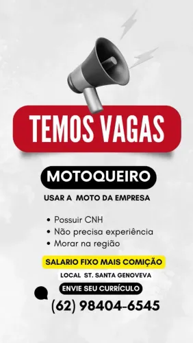 Vaga motoqueiro