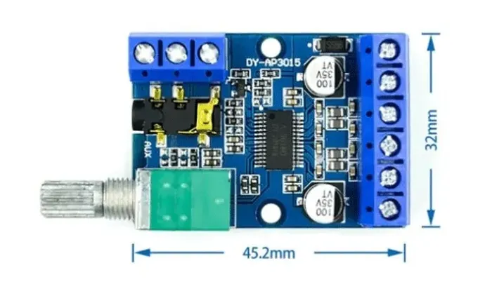 Placa Amplificador De Potência Do Módulo 30wx2 Diy Digital Arduino Automação COD-AM490 