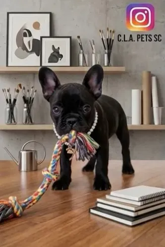 Filhote de Bulldog francês