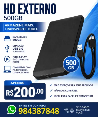 HD EXTERNO 500GB