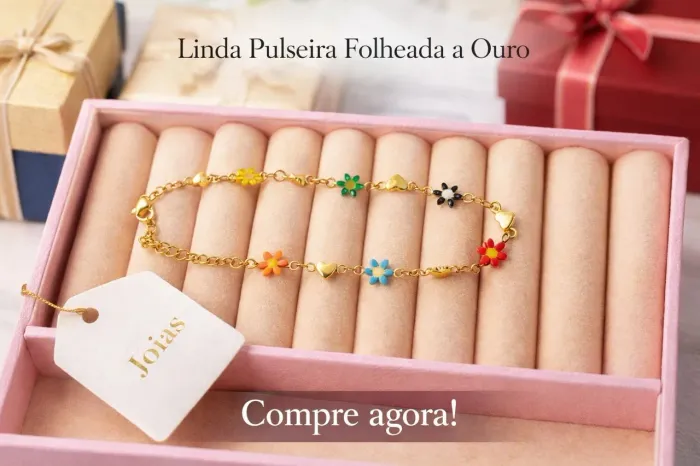 Pulseira em aço banhado ?