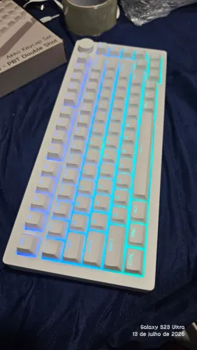 Keycaps Akko ASA Shine Though White