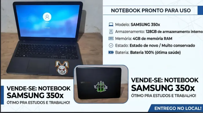 Vende-se Notebook Samsung 350x