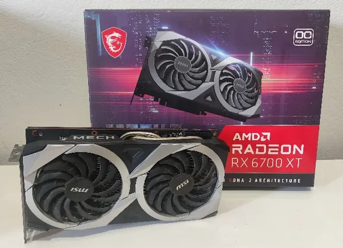 Placa De Vídeo MSI MECH 2x Rx 6700 Xt - 12gb Gddr6