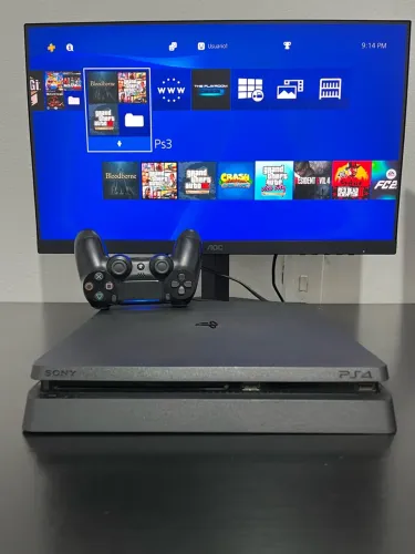 Ps4 Slim Lotado De Jogos | Ps1 Ps2 PS4 Retro | PS4 TUNADO - Envio Olx Pay