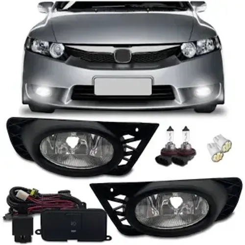 Kit Farol de Milha Shocklight New Civic - R$ 497,00