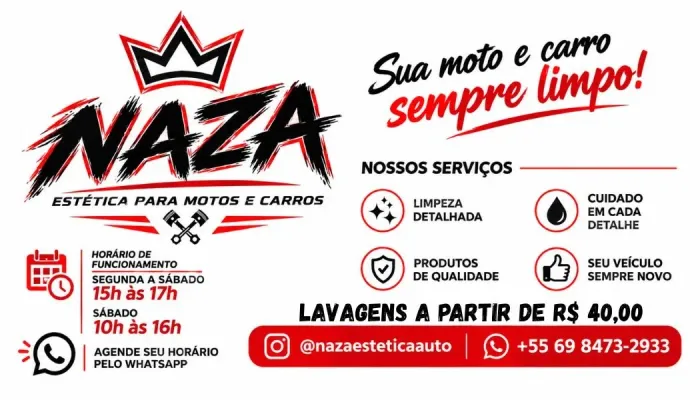 LAVAGEM DETALHADA EM MOTO E CARRO