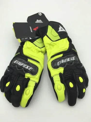 Luvas Dainese Carbon Long 3 Preto/Amarelo Fluorescente