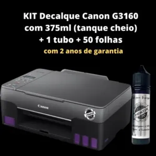 IMPRESSORA CANON G3160 DECALQUE PRINTER TATTOO