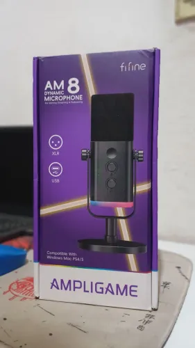 Microfone Dinâmico AM8 Fifine Profissional
