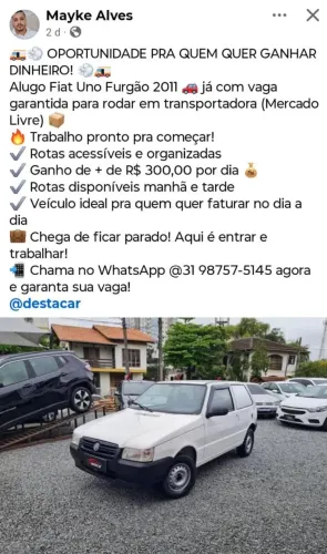 Alugo furgao com vaga ja na transportadora