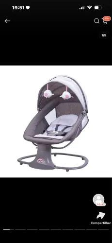 Cadeira de balanço mastela seminova 250,00