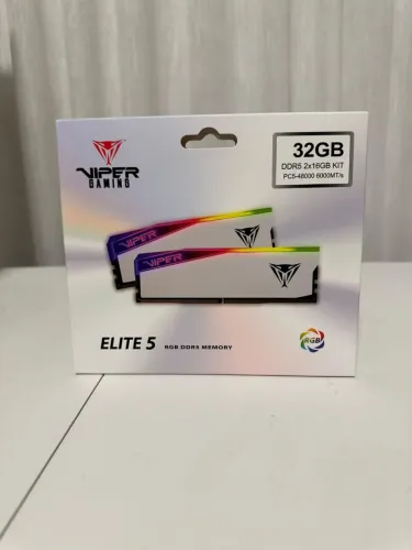 RAM DDR5 - Patriot Viper Elite 5 RGB 32GB (2 x 16GB) 6000MT/s CL30