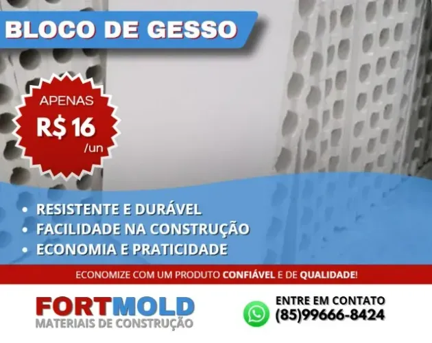 BLOCO DE GESSO