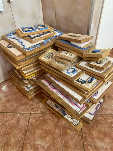 Facas de corte e vinco (lote de 54 facas)