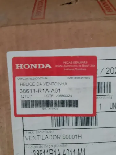 Hélice da Ventoinha Honda