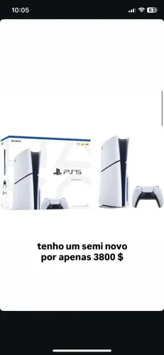 PS5 seminovo 1 controlos 1tb