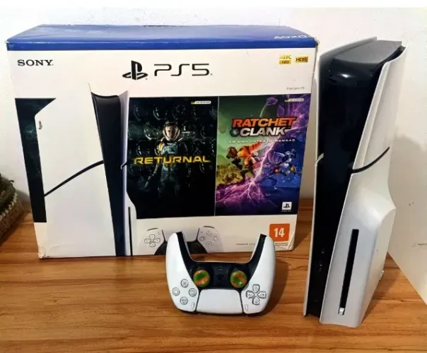 Ps5 Slim C/ Leitor, Caixa, 1 terá de SSD NAO ACEITO OFERTA!