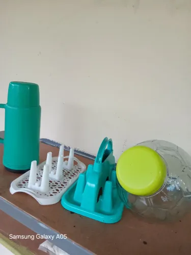 Garrafa térmica + pote vudro