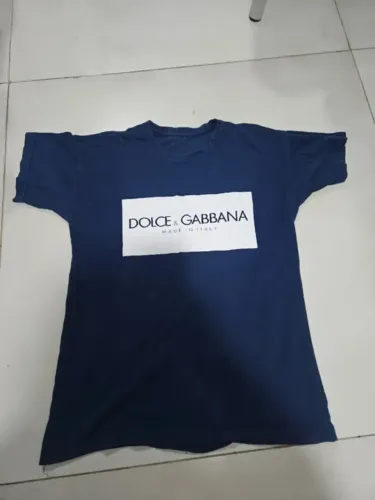 Camiseta D&G Made in Italy - Azul Marinho